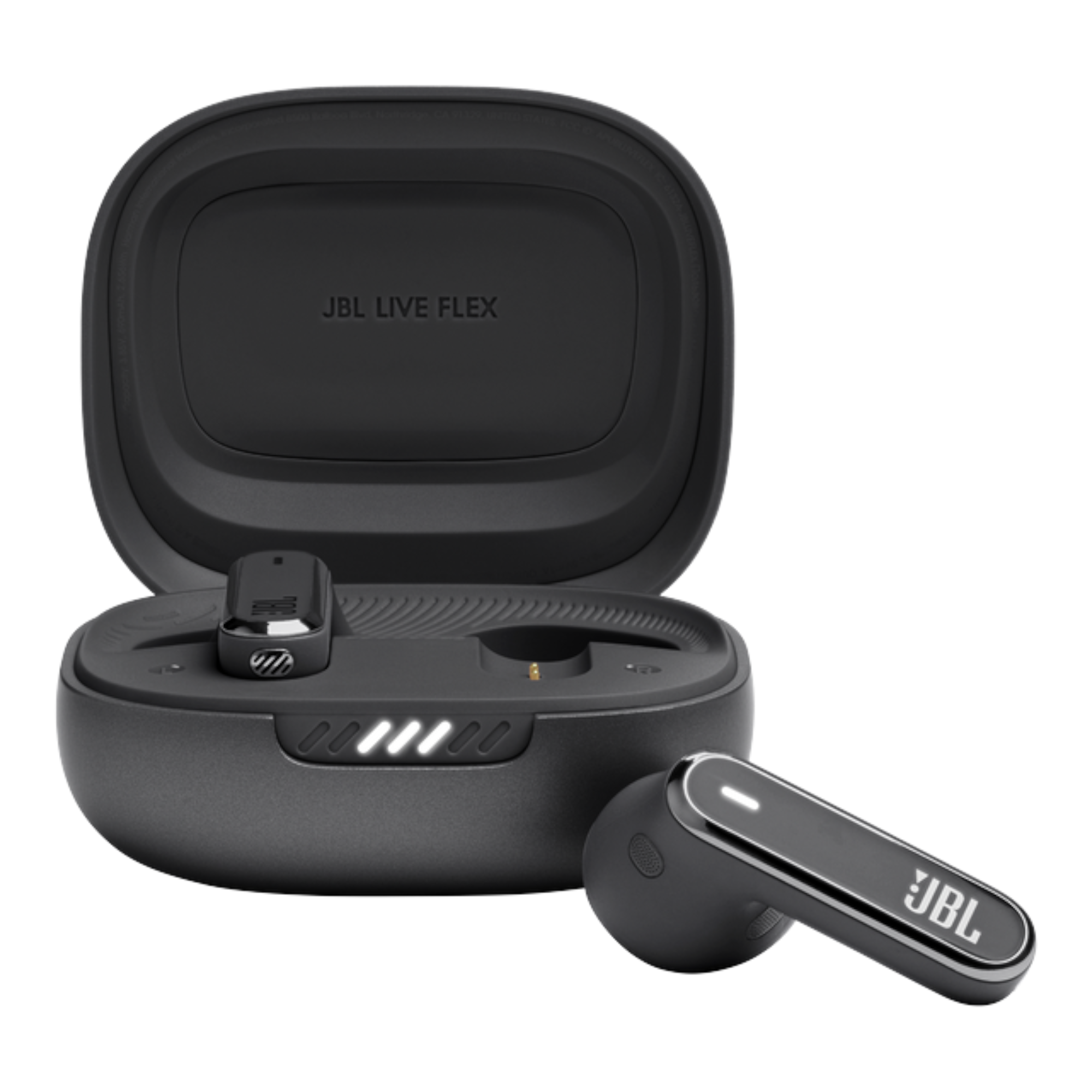 JBL Live Flex True Wireless Noise Cancelling Earbuds Black - alAsil